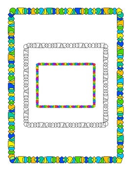 math borders frames for worksheetstask cardsactivities