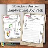 Boredom Buster Handwriting Spy Pack