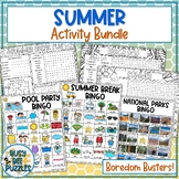 Boredom Buster Summer Activities Bundle - Word Searches, B