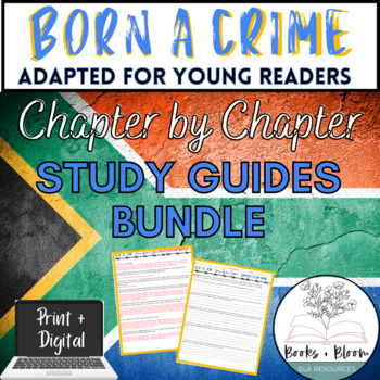Preview of Born A Crime Adapted For Young Readers Chapter Comprehension Questions Bundle