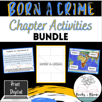 Preview of Born A Crime Engaging Chapter Activities Unit Bundle - Distance Learning GOOGLE
