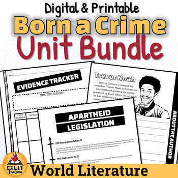 Preview of Born a Crime by Trevor Noah Unit Bundle | Unabridged & Young Readers