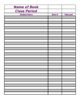Borrowed Items Log PRINTABLE PDF Planner Pages Made for 