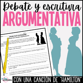 Preview of Bosquejo para Ensayo Argumentativo Hamilton Satisfied - SPANISH Argument Essay