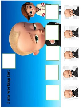 Preview of Boss Baby Token Board
