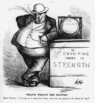 Preview of Progressive Era: Boss Tweed Writing Prompt and Political Cartoons