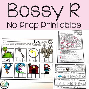 Preview of Bossy R Controlled Vowel Activities Phonics Worksheets 2nd Grade Morning Work