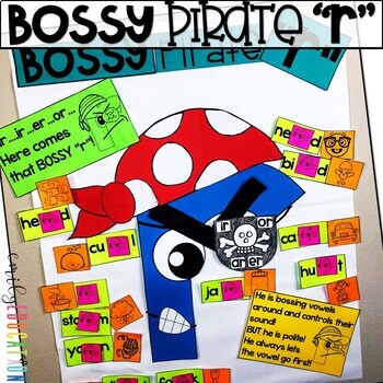 Preview of Bossy R Anchor Chart and Craft | R Controlled Vowel Anchor Chart