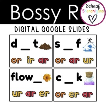 Preview of Bossy R - Digital Student Practice with Google Slides