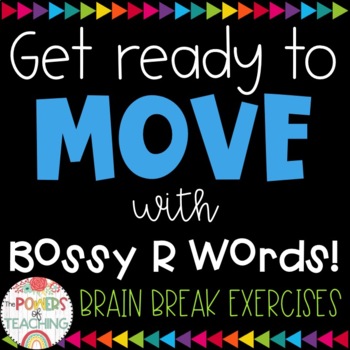 Preview of Bossy R Exercises FREEBIE - {Brain Breaks}