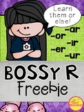 Bossy R Phonics No Prep Printables FREEBIE (R Controlled Vowels)