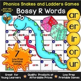 BOSSY R SNAKES & LADDERS GAMES PHONICS R CONTROLLED VOWEL 