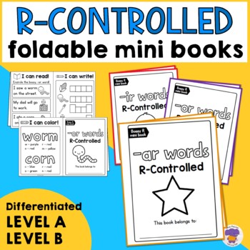 Preview of Bossy R Mini Books Phonics Decodable Readers