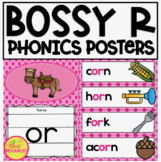 Bossy R (R Controlled) Phonics Color Posters & Words Cards