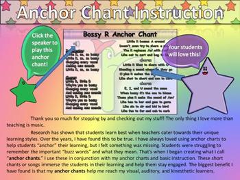 Preview of Bossy R Song (r-controlled Vowels) Anchor Chart and Chant Audio - King Virtue