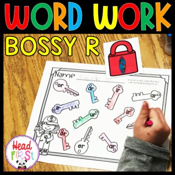 Preview of Bossy R Controlled Phonics Activities Word Work Literacy Centers SOR