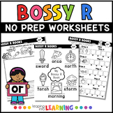 Bossy R Worksheets | or | R-Controlled Syllable Worksheets