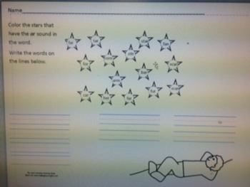 Preview of Bossy R- ar worksheet