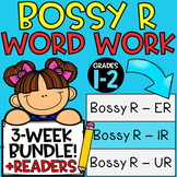 ER IR UR Word Work and Book Bundle! Bossy R Printables!