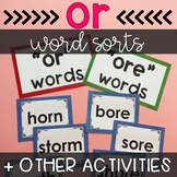 Bossy R "or" Word Activities