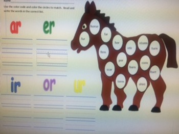 Preview of Bossy R sounds worksheet