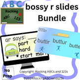 Bossy r, r-controlled vowel words: long vowel slides to re