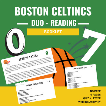 Preview of Boston Celtics Duo/ Jaylen Brown and Jayson Tatum Reading Bundle