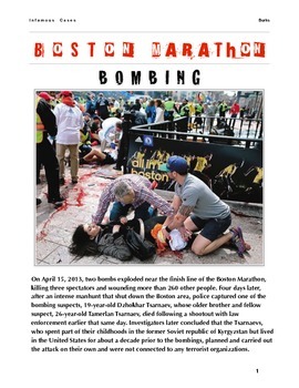 Preview of Boston Marathon Bombing w/key