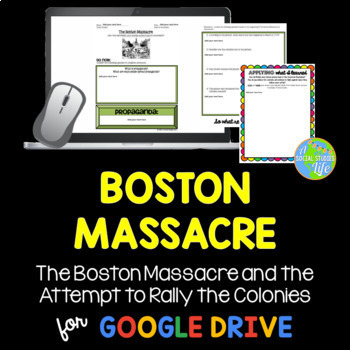 Preview of Boston Massacre DISTANCE LEARNING