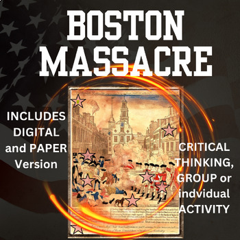 Boston Massacre: Paul Revere Etching Image Analysis Digital or Paper ...