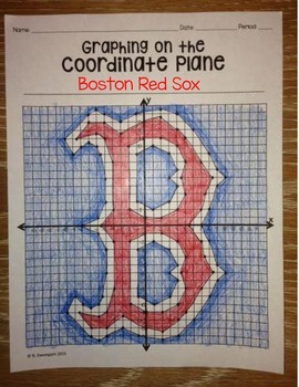 Boston Red Sox - MLB Coordinate Graph by Coordinate Queen