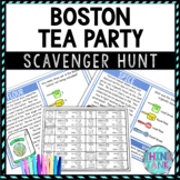 Boston Tea Party Activity - Scavenger Hunt Challenge - Gal