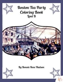 Preview of Boston Tea Party Coloring Book-Level B