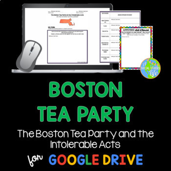 Preview of Boston Tea Party DISTANCE LEARNING