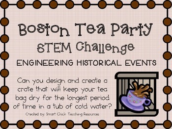 Preview of Boston Tea Party ~ Engineering Historical Events ~ STEM Challenge