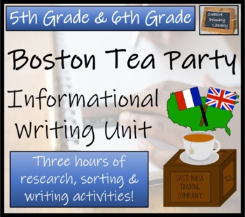 Preview of Boston Tea Party Informational Writing Activity | 5th Grade & 6th Grade