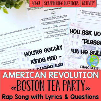 Preview of Boston Tea Party Rap Song with Lyrics & Questions