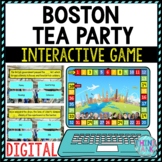 Boston Tea Party Review Game Board | Digital | Google Slid