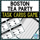 Boston Tea Party Task Cards Review Game | Revolutionary Wa