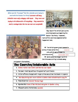 Boston Tea Party Worksheet by LoveHistory | Teachers Pay Teachers