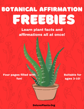 Preview of Botanical Affirmation FREEBIES!