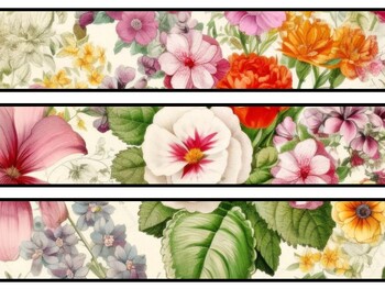 Preview of Botanical Bulletin Board Décor Kit, Botanical Letters