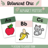 Botanical Chic Alphabet Posters