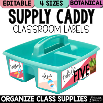 Art Caddy Labels - Target Caddies - Bright and Boho