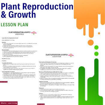 Preview of Botanical Explorations: Plant Reproduction & Growth Lesson Plan