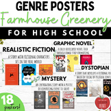 Farmhouse Genre Posters for High School and Upper Grades -
