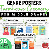 Farmhouse Genre Posters for Middle Grades - Middle School 