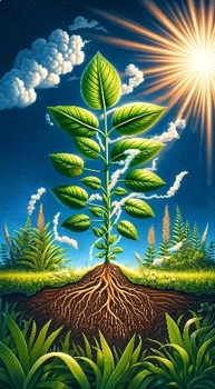 Preview of Botanical Harmony: A Radiant Poster of Life and Growth