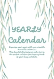 Botanical printable calendar