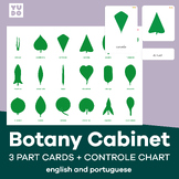 BUNDLE Botany Cabinet Control Chart and 3 part cards with BONUS